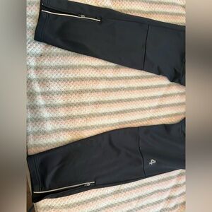 Black Track Pants with Zipper Detail